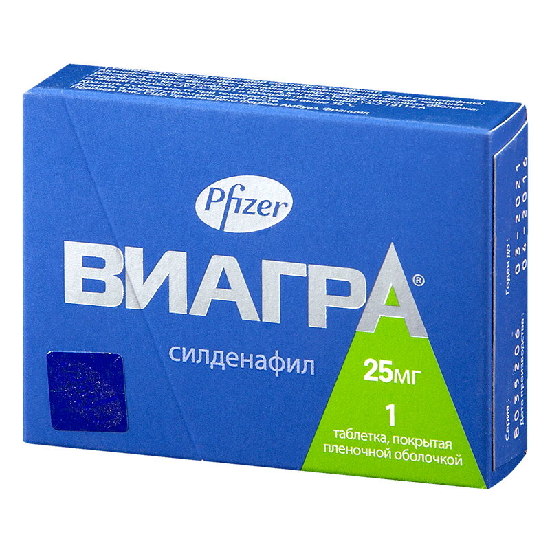 Виагра 25мг 1 шт. таблетки купить по цене от 2196 руб.